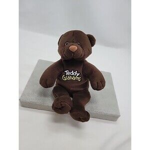 Teddy Grahams Chunky Chocolate Bear Plush 7" Stuffed Animal Toy Advertising Vtg